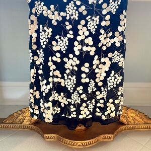 Maggy London Black and White Floral Mini Skirt